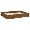 Dog Bed Honey Brown 24.2"x19.3"x3.5" Solid Wood Pine